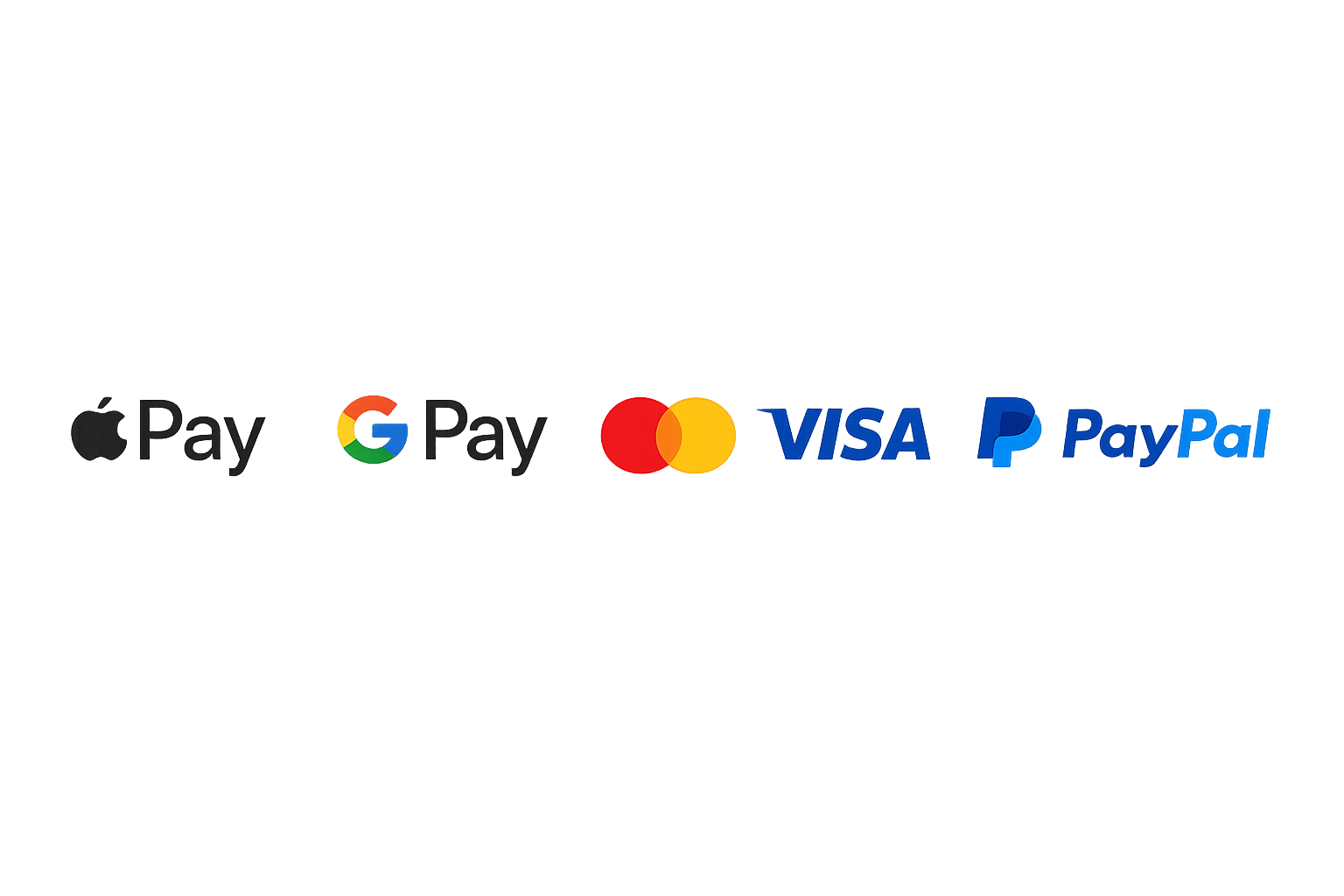 Paiement sécurisé — Visa, Mastercard, American Express, Apple Pay, Google Pay, PayPal